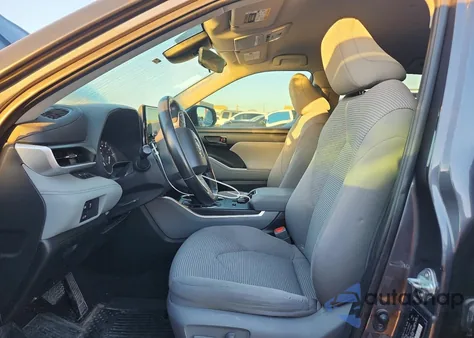 2023 Toyota Highlander L z USA, uszkodzony, nr VIN 5TDKDRAH9PS046469